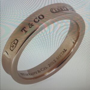 Tiffany &Co 1837 Collection rose gold band